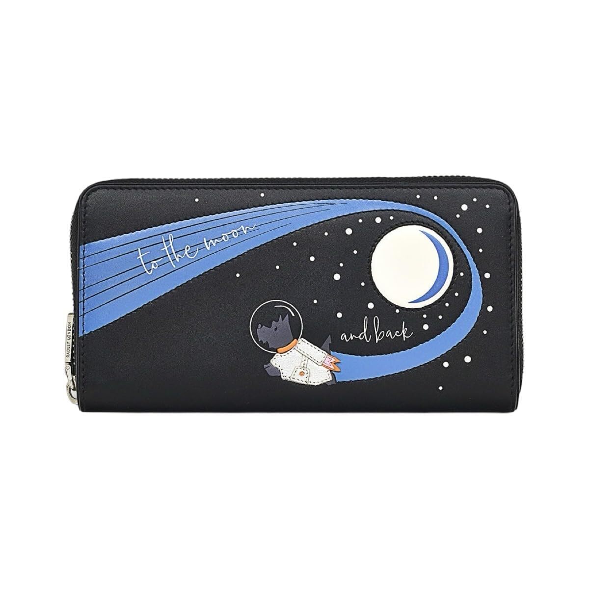 1063 London To The Moon And Back Again Large Zip-Around Continental Wallet